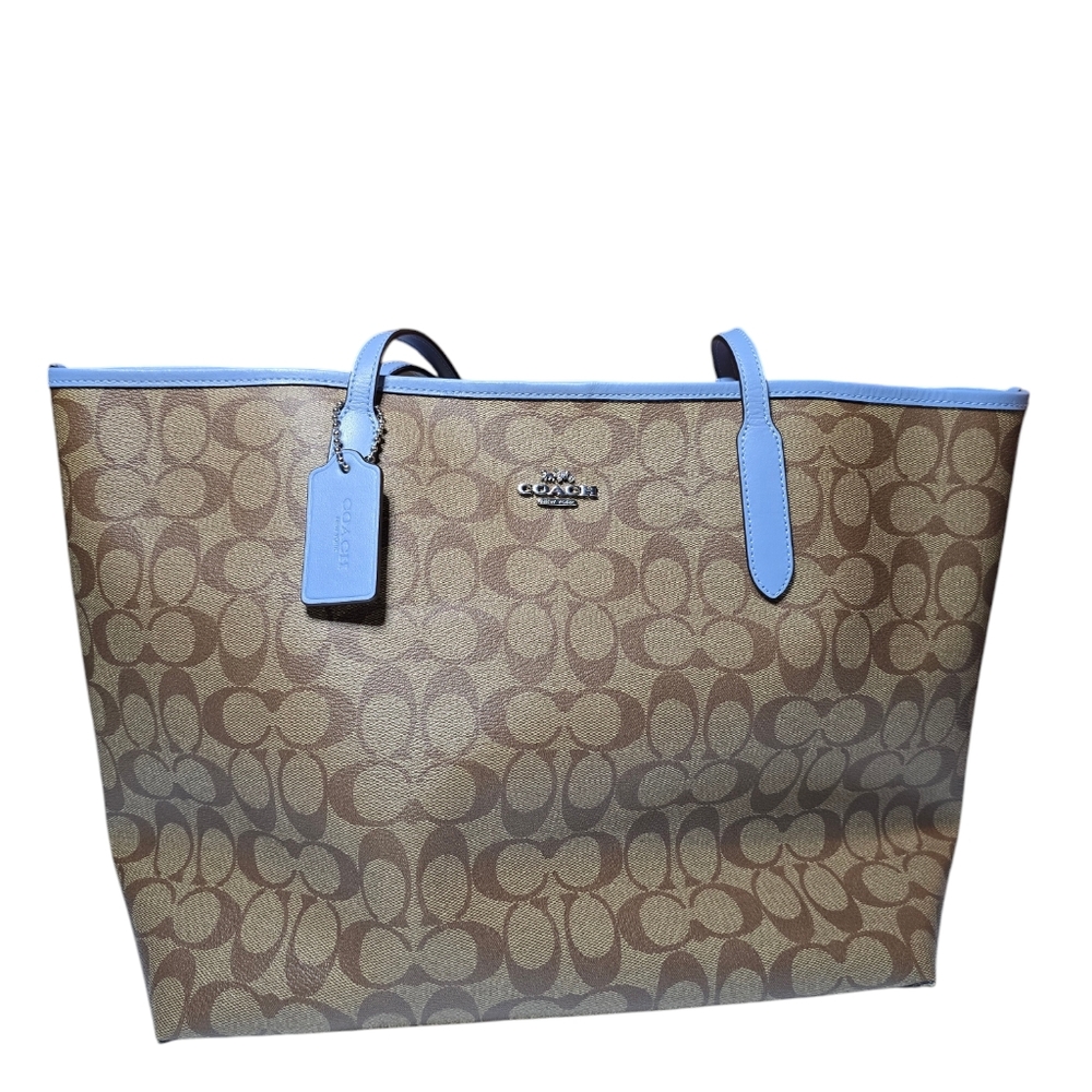 New Coach City Tote In Signature Canvas